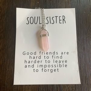 Soul Sister Rose Quartz Necklace Gift